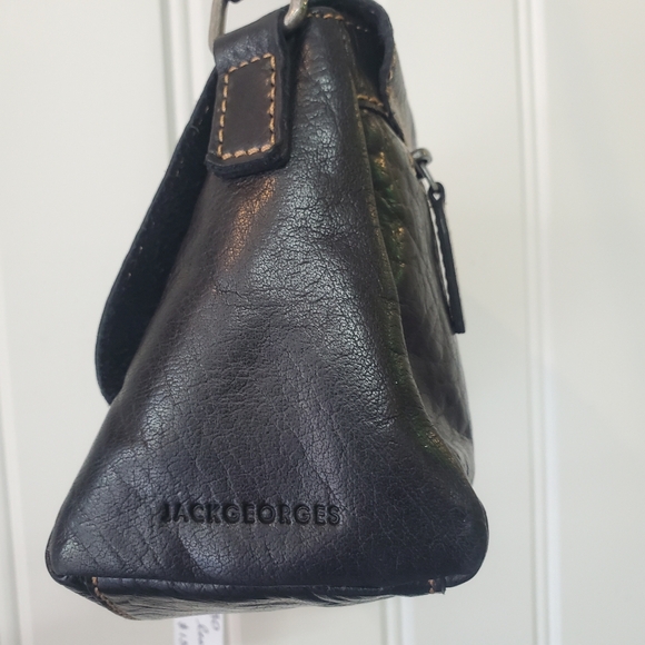 Black Leather Crossbody Purse 👛 - Picture 11 of 16